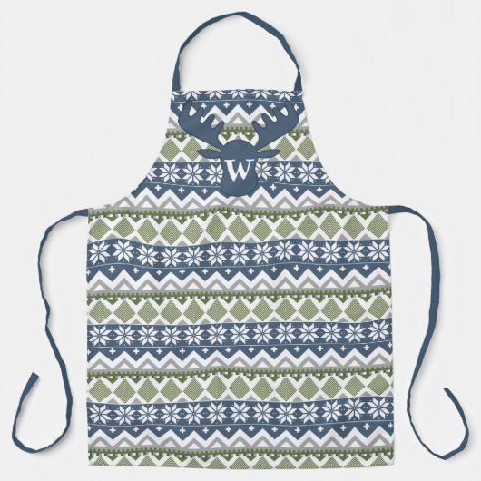 Schort voor All-Over Print Sweater Winter Sweater (Voorkant)