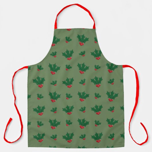 Schort voor All-Over Print voor kerstcadeautjes H (Voorkant)