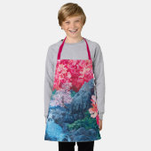 Schort voor bloemenprint (Gedragen)