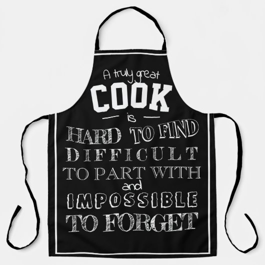 Schort voor de vader keukenchef zwarte mannen (Voorkant)