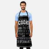 Schort voor de vader keukenchef zwarte mannen (Gedragen)