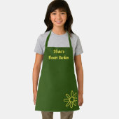 Schort voor het tuinieren van meisjes, groen, scha (Insitu)