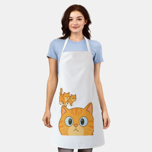 Schort voor kattenliefhebbers (Gedragen)