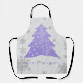 Schort voor kerstbomen met lavendel (Voorkant)