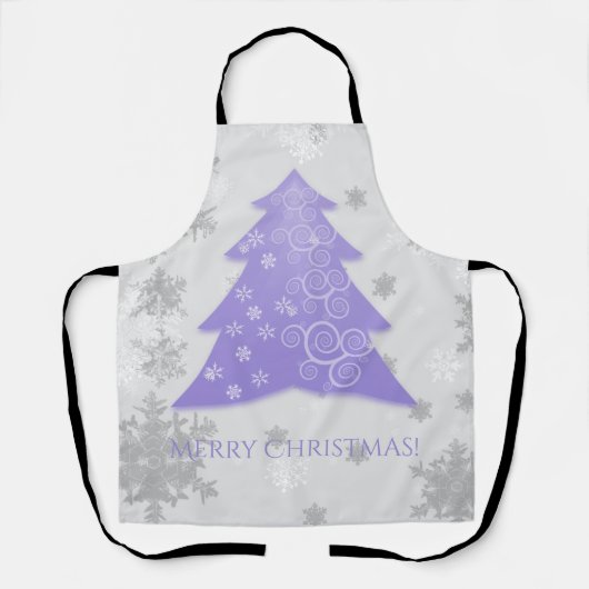 Schort voor kerstbomen met lavendel (Voorkant)