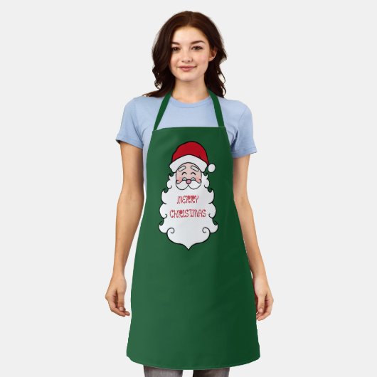 Schort voor kerstkerstSanta Baking Kitchen (Gedragen)