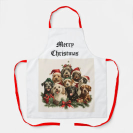 Schort voor kerstpuppy