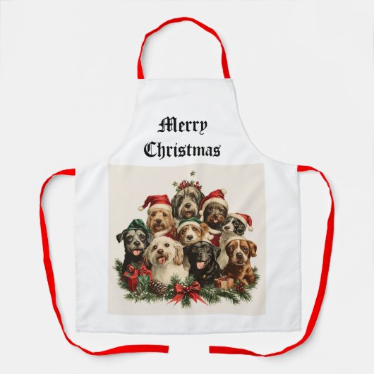 Schort voor kerstpuppy (Voorkant)