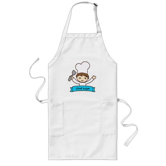 Schort voor kinderen met handgetekende Masterchef- (Voorkant)