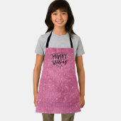 Schort voor kinderformaat Glam en roze Shimmery (Insitu)