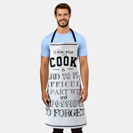 Schort voor man grootvader grillmaster voor mannen (Gedragen)