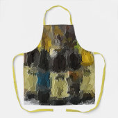 Schort voor multifunctionele afdruk van wijnflesse (Voorkant)