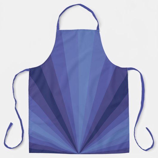 Schort voor optische illusie blauw All-Over Print (Voorkant)