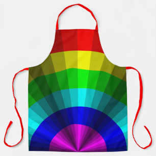 Schort voor optische illusie-regenboogstraal voor