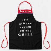 Schort voor papa - Aangepaste naam Chef Quote Mann (Voorkant)