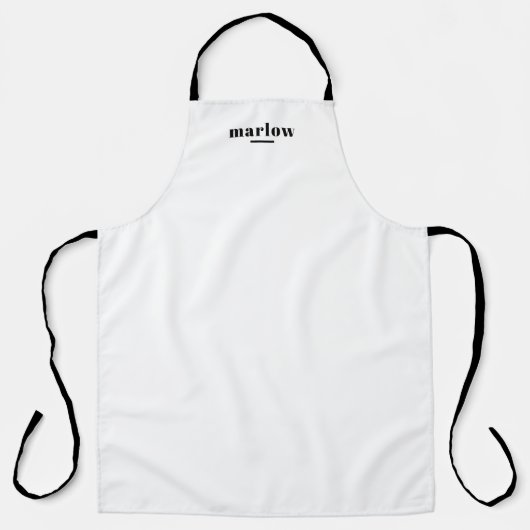 Schort voor persoonlijk monogram koken voor mannen (Voorkant)