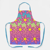 Schort voor regenboog en bloemen (Voorkant)