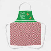 Schort voor rode en witte feestdagen Snowflake (Voorkant)