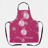 Schort voor roze kerstversiering (Voorkant)