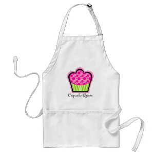 Schort voor roze roze koekjes