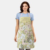 Schort voor thuis koken Blush Boter Bloemendesign (Gedragen)