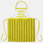 Schort voor thuiskoken van grote gele striped mama (Voorkant)