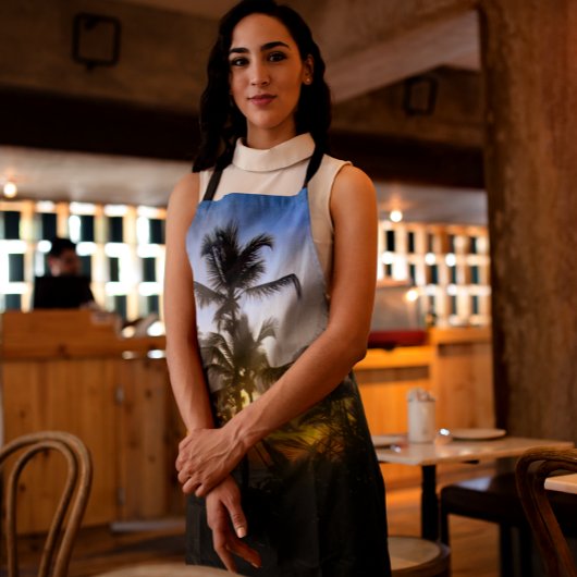 Schort voor Tropical Sunset Print