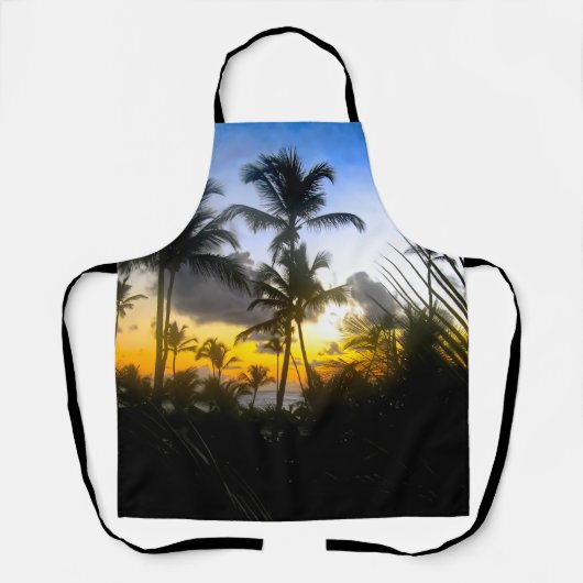 Schort voor Tropical Sunset Print (Voorkant)