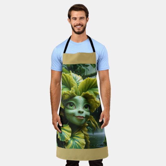 Schort voor tropisch ontwerp (Gedragen)