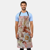 Schort voor tuinpartijroze All-Over Print (Gedragen)