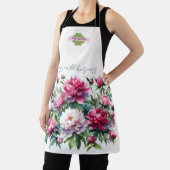 Schort Waterverf Peonies Var01 (Insitu)