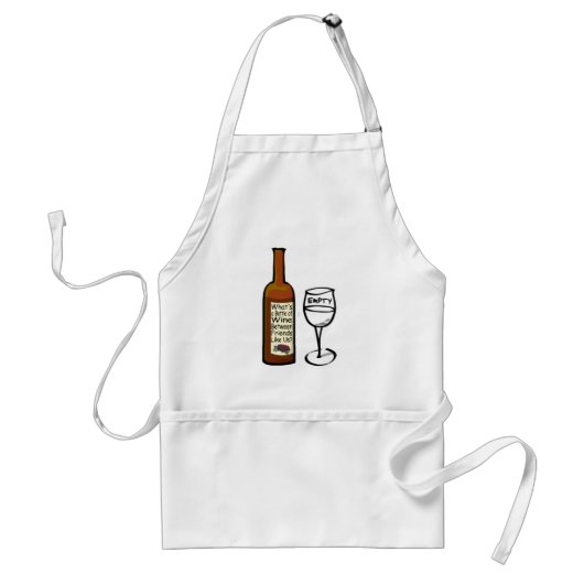 Schort Wein zwischen Freunden Apron (Voorkant)