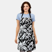 Schort Zwart - P0358 (Gedragen)