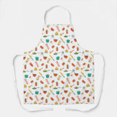 Schorten gekleurd met keukengerei tekeningen (Voorkant)