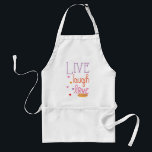 Schorten Leven Lachen Liefde een Latke<br><div class="desc">Een "Live,  Laugh,  Love,  een Latke" schort in standaard formaat. Deze "Live,  Laugh,  Love,  een Latke" is ook een geweldig geschenk voor een gastheer of gastvrouw!</div>