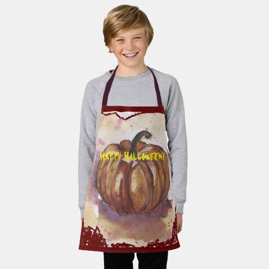 Schorten pompoen (Gedragen)