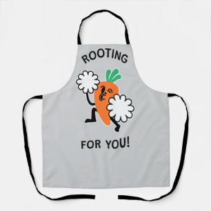Schortje 'Rooting For You – Blij Oranje Wortel' Schort