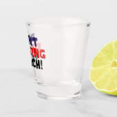 Schot bril raak niet aan! shot glas (Rechts)