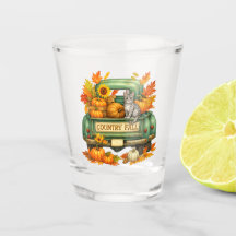 Schot glas- Drinkware om cornhole spel te matchen.