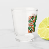 Schot glas met Ierse kleuren (Links)