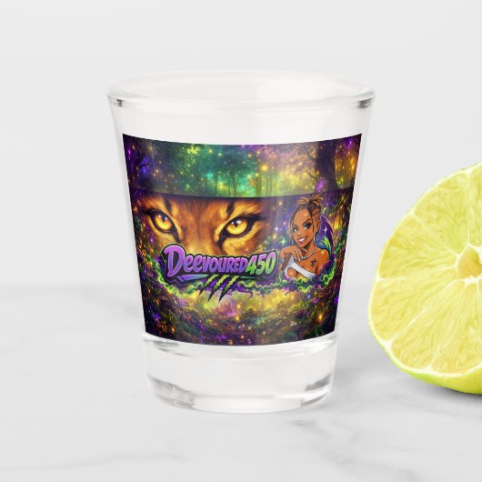 Schot van de Klok Shot Glas (Voorkant)