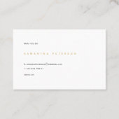 Schot-your-colour, gold-paint splash visitekaartje (Achterkant)