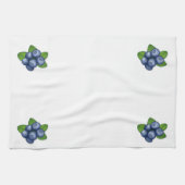 Schotel de blauwe bessen op theedoek (Horizontaal)