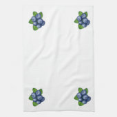 Schotel de blauwe bessen op theedoek (Verticaal)