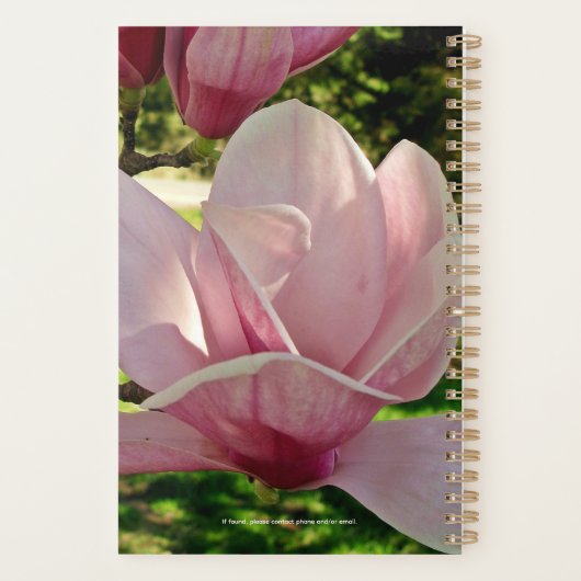  schotel Magnolia Blossom Afspraken Planner (Achterkant)