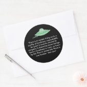 schotel van eenzaamheid ronde sticker (Envelop)