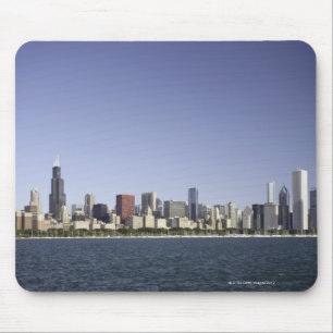 Schotellijn uit Chicago met Lake Michigan 2 Muismat