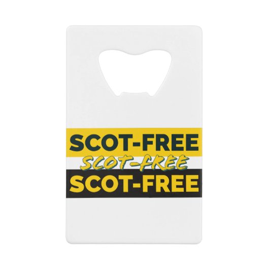 Schotelvrij Creditkaart Flessenopener (Voorkant)