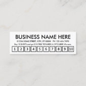 schoten. trouwerekaart klantenkaartje (Achterkant)