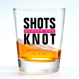 Schoten voor de Knoop Roze Bachelorette-feestje Shot Glas